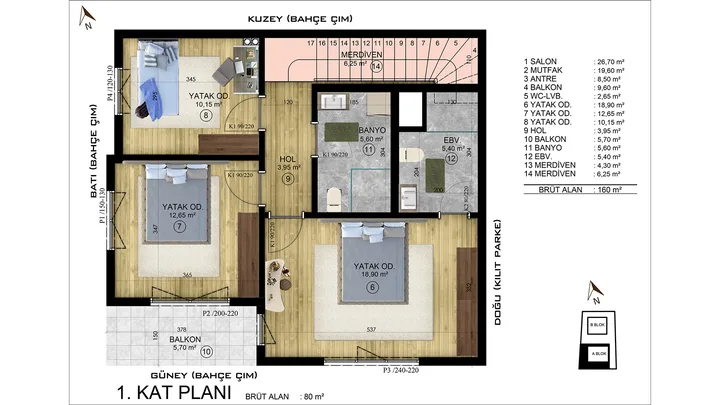 Açelya Villaları plan 4
