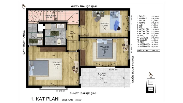 Açelya Villaları plan 2
