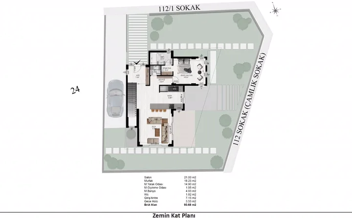 Gümüş Villa plan 1