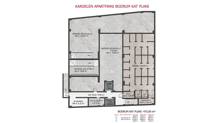 Kardelen Apartmanı plan 4