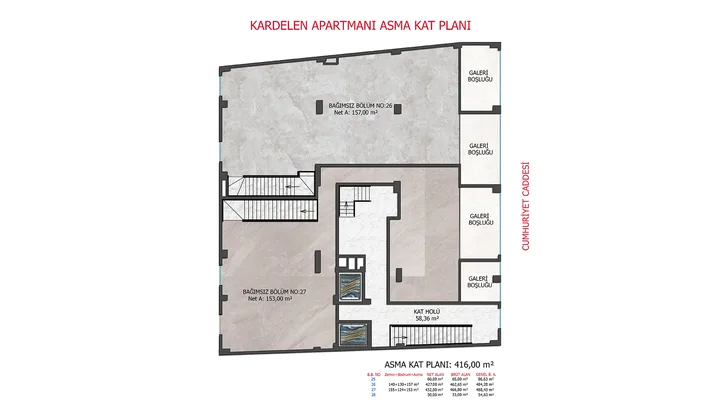 Kardelen Apartmanı plan 3
