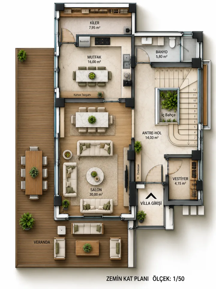 Selin Villa plan 1