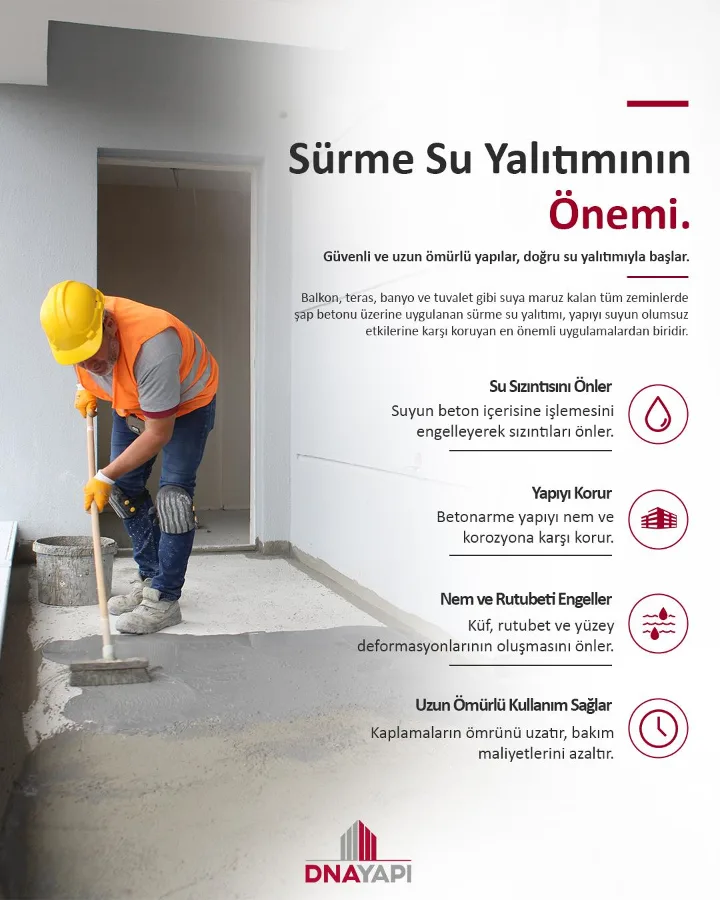 Suyun yapı üzerindeki etkisi zamanla ortaya çıkar; doğru uygulanan su yalıtımı ise bu riskleri daha oluşmadan önler.