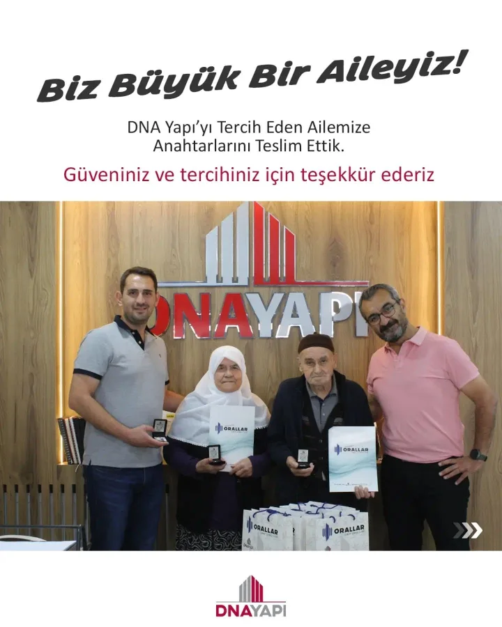 Anahtar teslimimizi gerçekleştirdik. 🔑